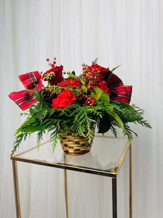 Merry & Bright Christmas Basket