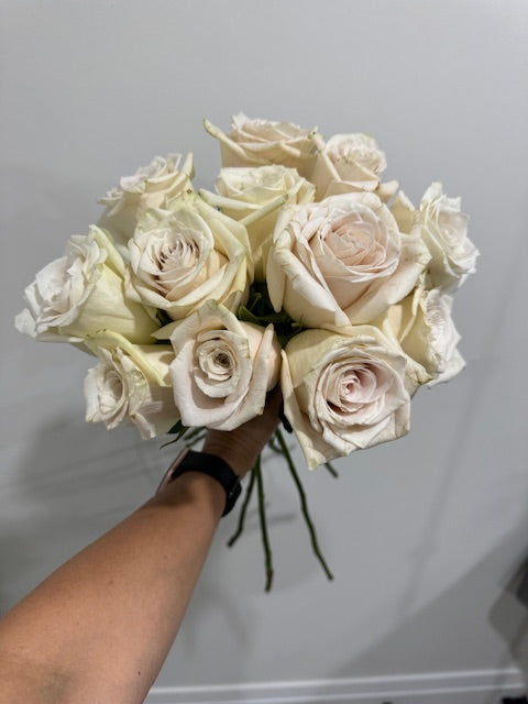 Dozen white roses 2